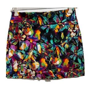 Attyre Women’s 2 Floral Multicolor Tennis Golf Pickleball Skort Stretch Pull On